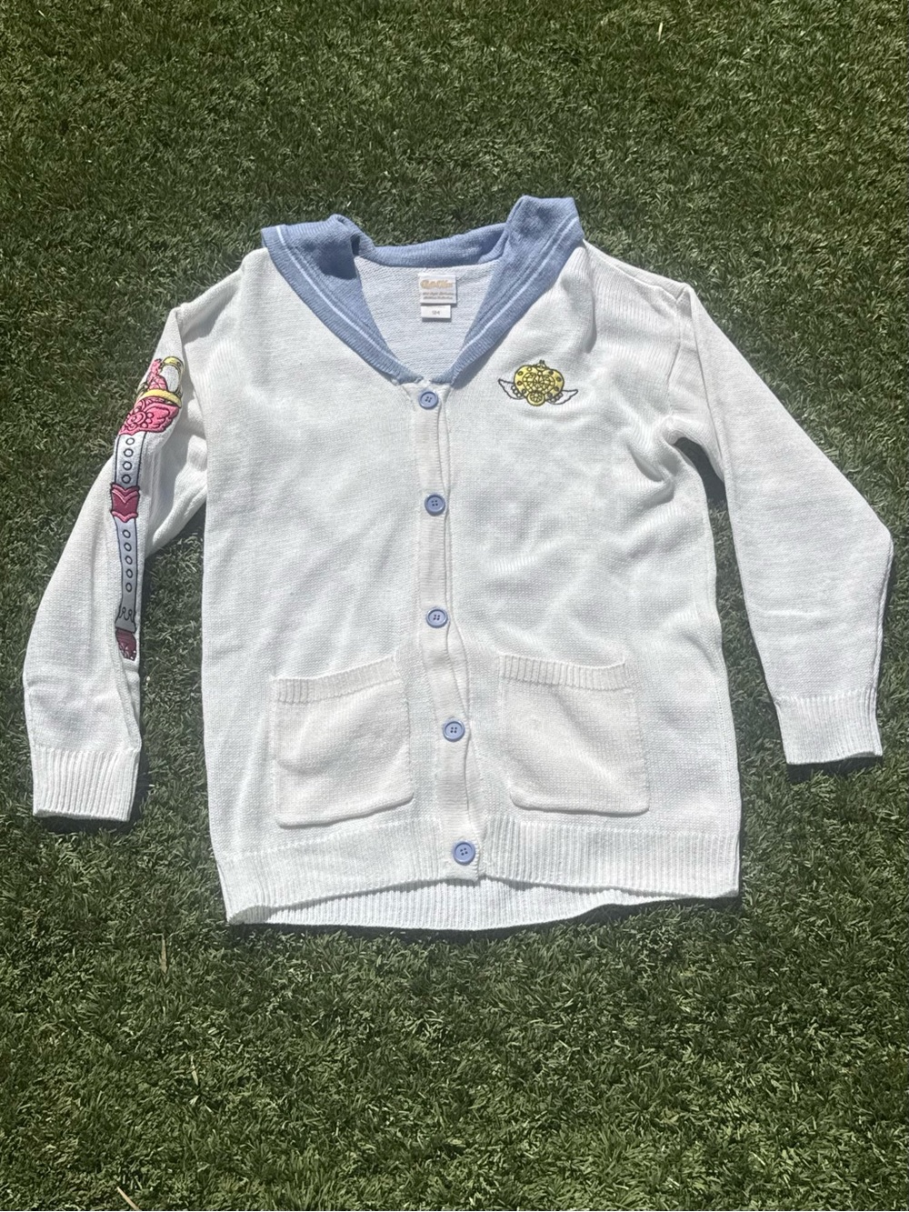 Sailor Moon Embroidered Women’s Cardigan Sweater